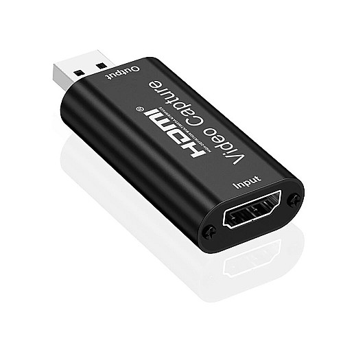 Внешня відеокарта відеозахвату HDMI - USB 2.0 для стрімів та запису екрану, конвертер потокового відео UHD