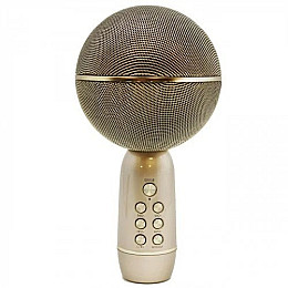 Беспроводной караоке микрофон Bluetooth Kikiyasocks Xo Hi-Fi Yaso 08YS MP3-плеер Золотистый