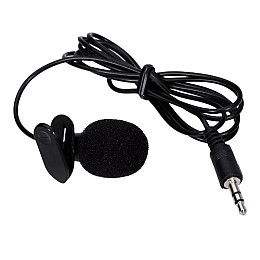 Петличний мікрофон міні Lavalier 043MJH MicroPhone 3.5mm jack з затиском Чорний
