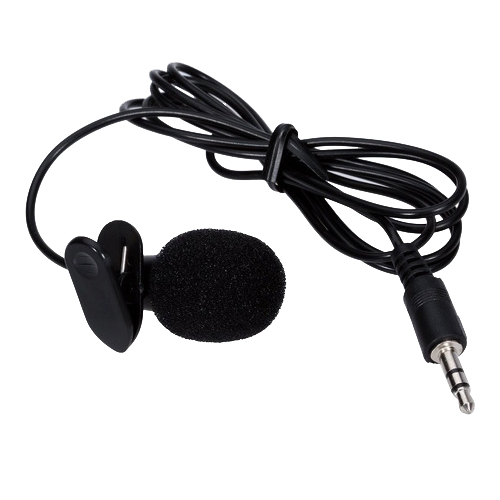 Петличный микрофон мини Lavalier 043MJH MicroPhone 3.5mm jack с зажимом Черный
