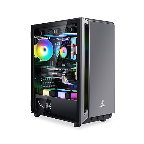Корпус Segotep GANK 5 Black без БП, 2хUSB2.0, 1хUSB3.0 (SG-GK5) (6959371302609)