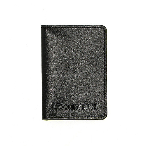 Обложка для документов DNK Leather (ID паспорт) Черный (DNK mini doc R col.J)