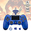 Бездротовий геймпад Play Station Dualshock 4 Wireless Bluetooth джойстик для приставки PS4 Blue Синій