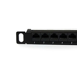 Патч-панель Hypernet 24 порта UTP 0.5U кат. 5е 19" PP-UTP24-WMR-05U