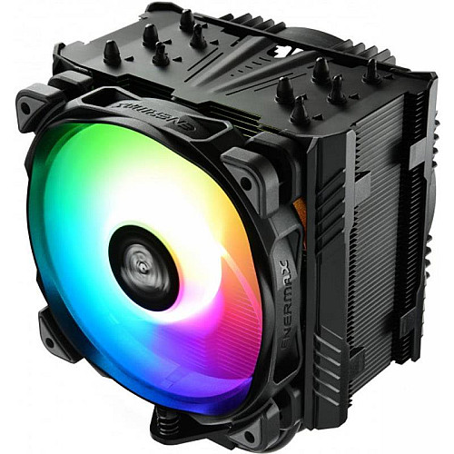Кулер процессорный Enermax ETS-T50 AXE ARGB (ETS-T50A-BK-ARGB), Intel: 2066/2011-3/2011/1200/1150/1151/1155/1156/1366/775, AMD: FM1/FM2/FM2+/AM2/AM2+/AM3/AM3+/AM4, 160x138.7x112.5мм, черный, 3 pin, 4-pin