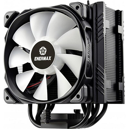Кулер процессорный Enermax ETS-T50 AXE ARGB (ETS-T50A-BK-ARGB), Intel: 2066/2011-3/2011/1200/1150/1151/1155/1156/1366/775, AMD: FM1/FM2/FM2+/AM2/AM2+/AM3/AM3+/AM4, 160x138.7x112.5мм, черный, 3 pin, 4-pin