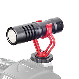 Направлений мікрофон пушка для телефону, камери, фотоапарата Savetek М100, кардіоїдний, з вітрозахистом (100796)