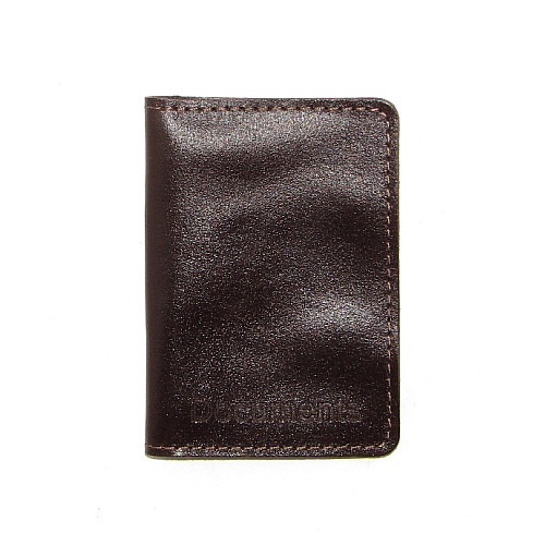 Обложка для документов DNK Leather (ID паспорт) Коричневый (DNK mini doc R col.F)