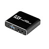 Адаптер Cablexpert HDMI USB+3.5 мм F/F Чорний (UHG-4K2-01)