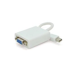 Адаптер Voltronic mini DisplayPort VGA M/F 0.3 м Білий (YT-C-mnDP(M)/VGA(M)-W/08631)