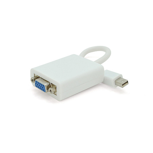 Адаптер Voltronic mini DisplayPort VGA M/F 0.3 м White (YT-C-mnDP(M)/VGA(M)-W/08631)