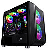 Корпус 1stPlayer D3-3F2-PLUS Black без БП