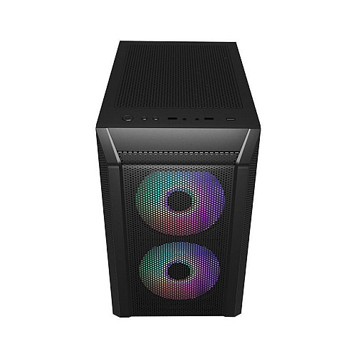 Корпус 1stPlayer D3-3F2-PLUS Black без БП