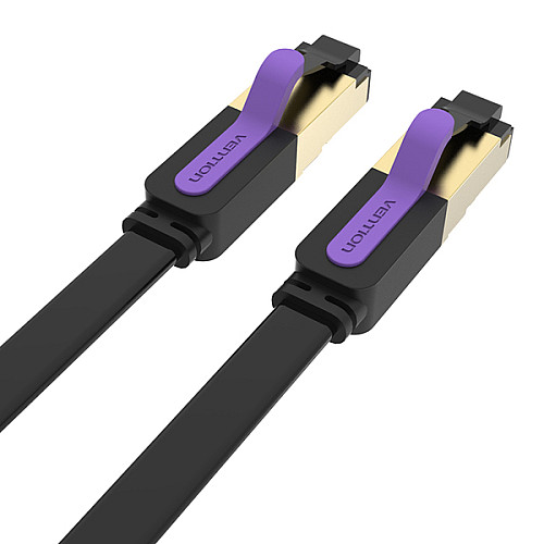 Патч-корд Vention CAT7 SSTP Ethernet 8 м Black ICABK