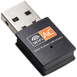Двухдиапазонный WiFi адаптер c USB подключением Addap UWA-01 2,4 ГГц/5 ГГц 600 Мбит/с