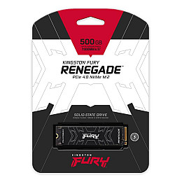 Накопитель SSD 500GB Kingston Fury Renegade M.2 2280 PCIe 4.0 x4 NVMe 3D TLC (SFYRS/500G)