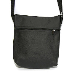 Сумка Кожаная Gofin Черная На Плечо Smk-20002