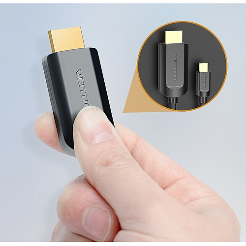 Адаптер-кабель Vention Type-C/HDMI M/M 2 м Black CGUBH
