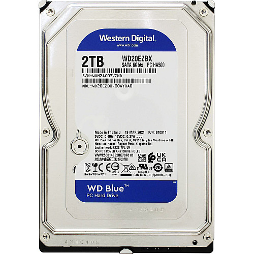 Накопичувач HDD WD Blue SATA 2.0TB WD Blue 7200rpm 256MB (WD20EZBX)