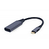 Адаптер Cablexpert DisplayPort USB Type-C F/M 0.15 м Black (A-USB3C-DPF-01)