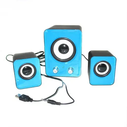 Компьютерные колонки RIAS FT-202 2.1 9W Blue (3_00454)