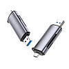 Кардрідер 2-в-1 TF/SD Ugreen CM185 50706 USB A & USB-C Сірий