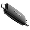 Кардридер Ugreen 2-в-1 TF/SD CM304 80191 USB A & USB-C Черный