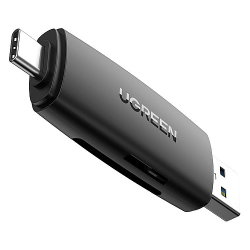 Кардридер Ugreen 2-в-1 TF/SD CM304 80191 USB A & USB-C Черный
