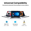 Двухдиапазонный беспроводной Wi-Fi USB адаптер Ugreen AC650 2,4 ГГц/5 ГГц CM448 20204 Черный