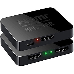 Двохпортовий активний відеорозгалужувач Addap HVS-07 4К HDMI спліттер на 2 виходи