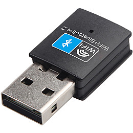 Внешний сетевой адаптер 2в1: WiFi+Bluetooth, с USB подключением Addap UWA-03 | 2,4 ГГц, 150 Мбит/с