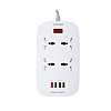 Сетевой фильтр-удлинитель Ldnio SC4407 на 4 розетки 4USB 2 м White