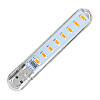 Лампа світлодіодна USB Lesko H1926-8 LED для повербанка