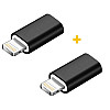 Адаптер XoKo AC-005 micro USB Lightning F/M 2шт Black (XK-AC005-BK2)
