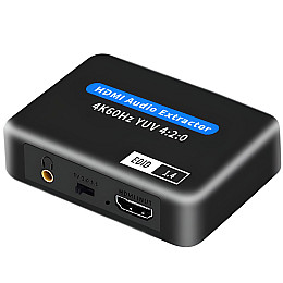 Цифровой HDMI аудио экстрактор преобразователь звука Addap HAE-01 HDMI на 3,5 мм miniJack и SPDIF 5.1 4K