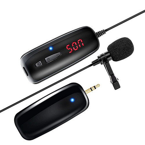 Бездротовий мікрофон для телефону смартфона петличний Nectronix WM-50 до 50 м (100672-1)