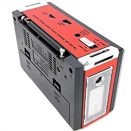Радіоприймач Golon RX-381 MP3+USB+SD з LED ліхтариком Red (2_009900)