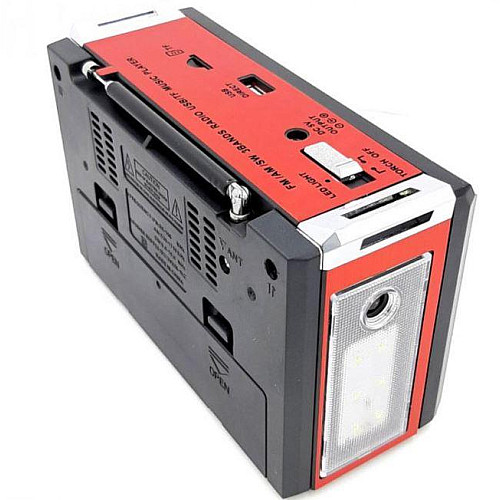 Радиоприемник Golon RX-381 MP3+USB+SD с LED фонариком Red (2_009900)