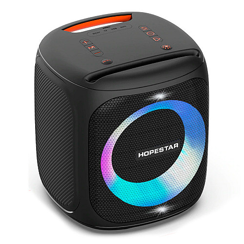 Портативная Bluetooth колонка Hopestar 100 Original Party с микрофоном FM+AUX+MicroSD+USB 10000 mAh Black