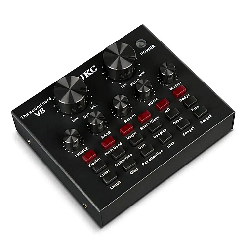 Звукова карта UKC V8 зовнішня з Bluetooth Black (3_01998)