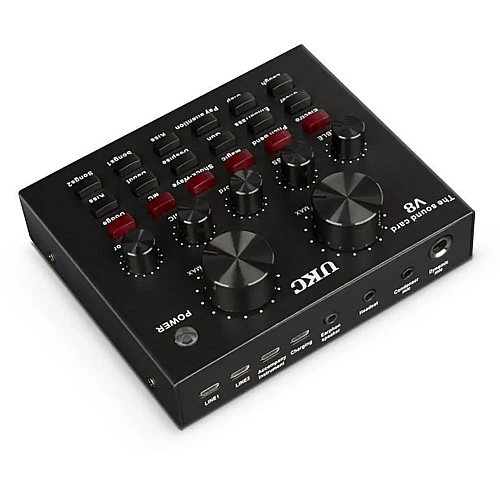 Звукова карта UKC V8 зовнішня з Bluetooth Black (3_01998)