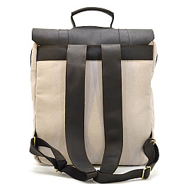 Сумка рюкзак для ноутбука з канвасу TARWA RCj-3420-3md слонова кістка
