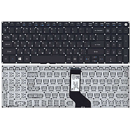 Клавиатура для ноутбука Acer Travelmate P259-G2-M черная без рамки прямой Enter