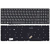 Клавиатура для ноутбука Lenovo IdeaPad 320-17IKB серая без рамки прямой Enter