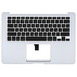 Клавіатура для ноутбука Hosowell Apple MacBook Air A1369 2010+ Silver з топ-панеллю RU горизонтальний Enter