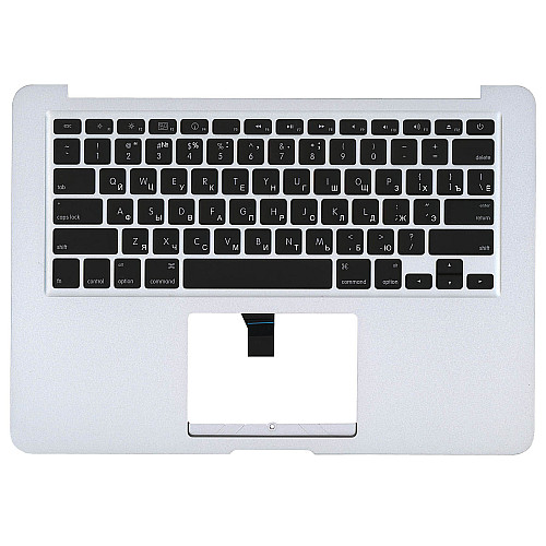 Клавіатура для ноутбука Hosowell Apple MacBook Air A1369 2010+ Silver з топ-панеллю RU горизонтальний Enter