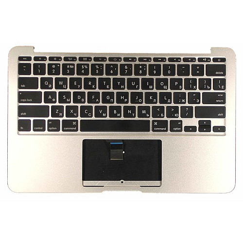 Клавіатура для ноутбука Hosowell Apple MacBook Air A1370 2011+ Silver з топ-панеллю RU горизонтальний Enter