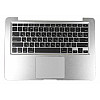 Клавиатура для ноутбука Hosowell Apple MacBook Pro A1278 2011 Silver с топ-панель RU горизонтальный Enter