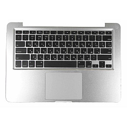 Клавіатура для ноутбука Hosowell Apple MacBook Pro A1278 2011 Silver з топ-панеллю RU горизонтальний Enter