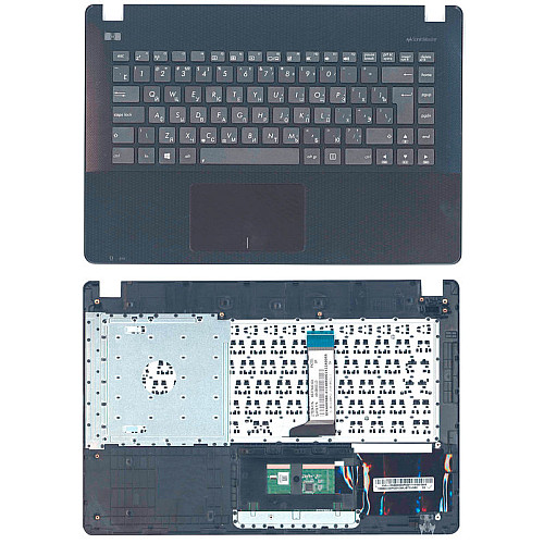 Клавиатура для ноутбука Asus X451 / X451CA с топ-панелью Black No Frame RU